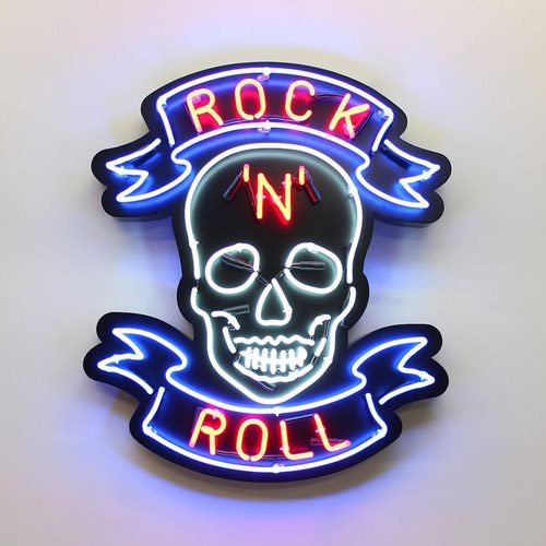 Image of neon skull